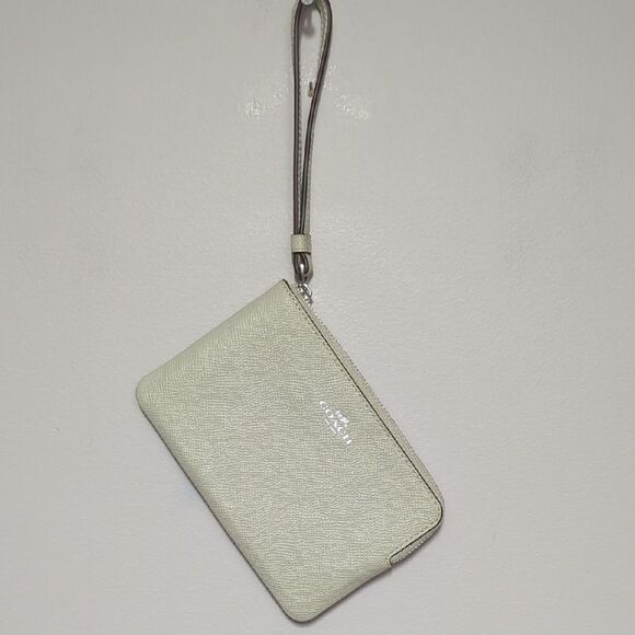 Coach Light Cream Wristlet - Picture 1 of 4